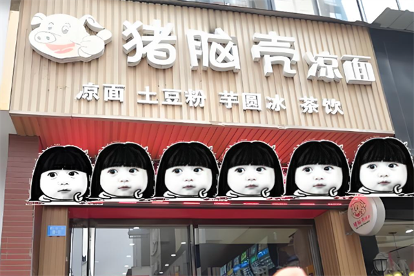 猪脑壳凉面
