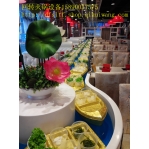 旋转流水自助火锅