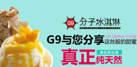 开家G9分子冰淇淋店加盟费需要多少钱?